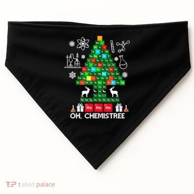 Science Christmas Oh Chemist Tree Chemistree USA-Made Doggie Bandana