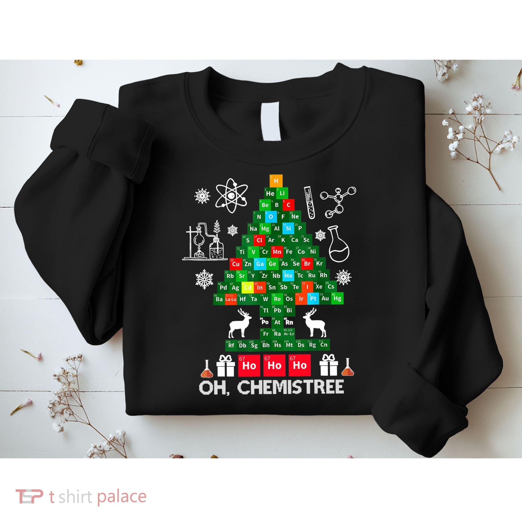 Science Christmas Oh Chemist Tree Chemistree Sweatshirt