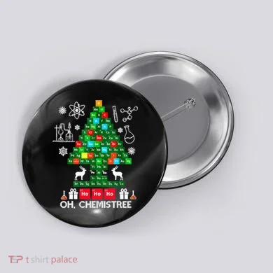 Science Christmas Oh Chemist Tree Chemistree Button