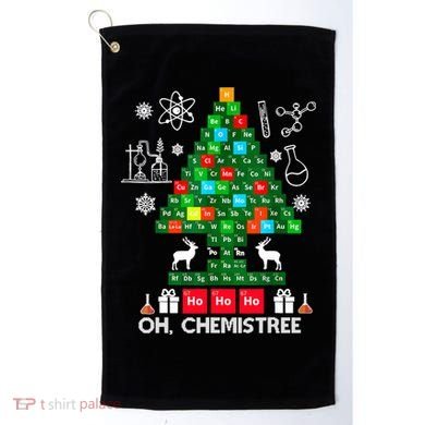 Science Christmas Oh Chemist Tree Chemistree Golf Towel