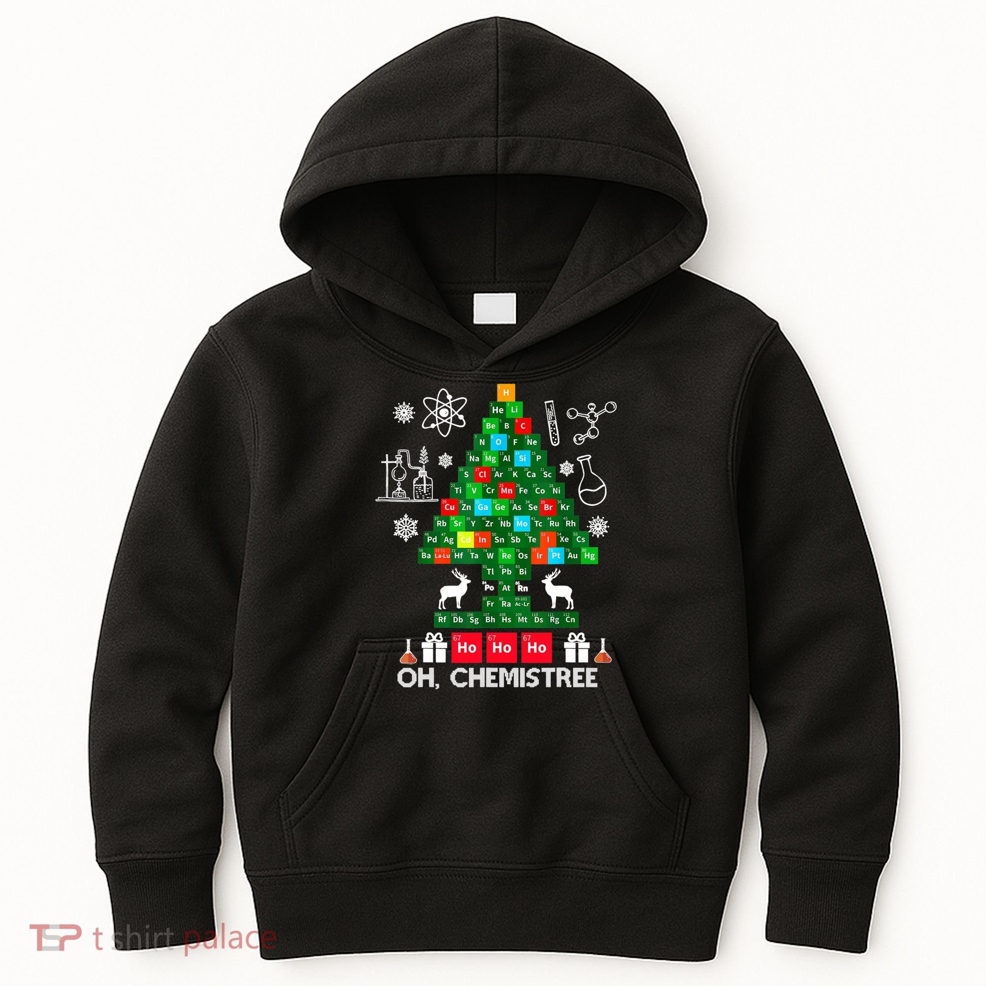 Science Christmas Oh Chemist Tree Chemistree Kids Hoodie