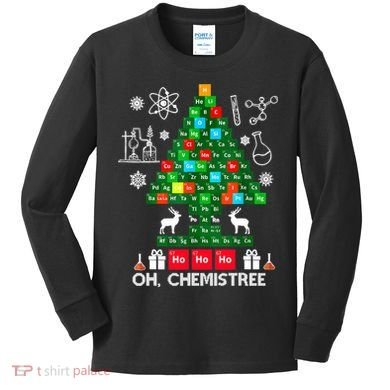 Science Christmas Oh Chemist Tree Chemistree Kids Long Sleeve Shirt