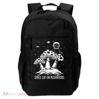 Space Cat On Mushrooms Backpack