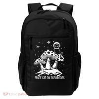 Space Cat On Mushrooms Backpack thumb 0