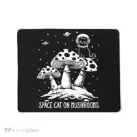 Space Cat On Mushrooms Mousepad thumb 0