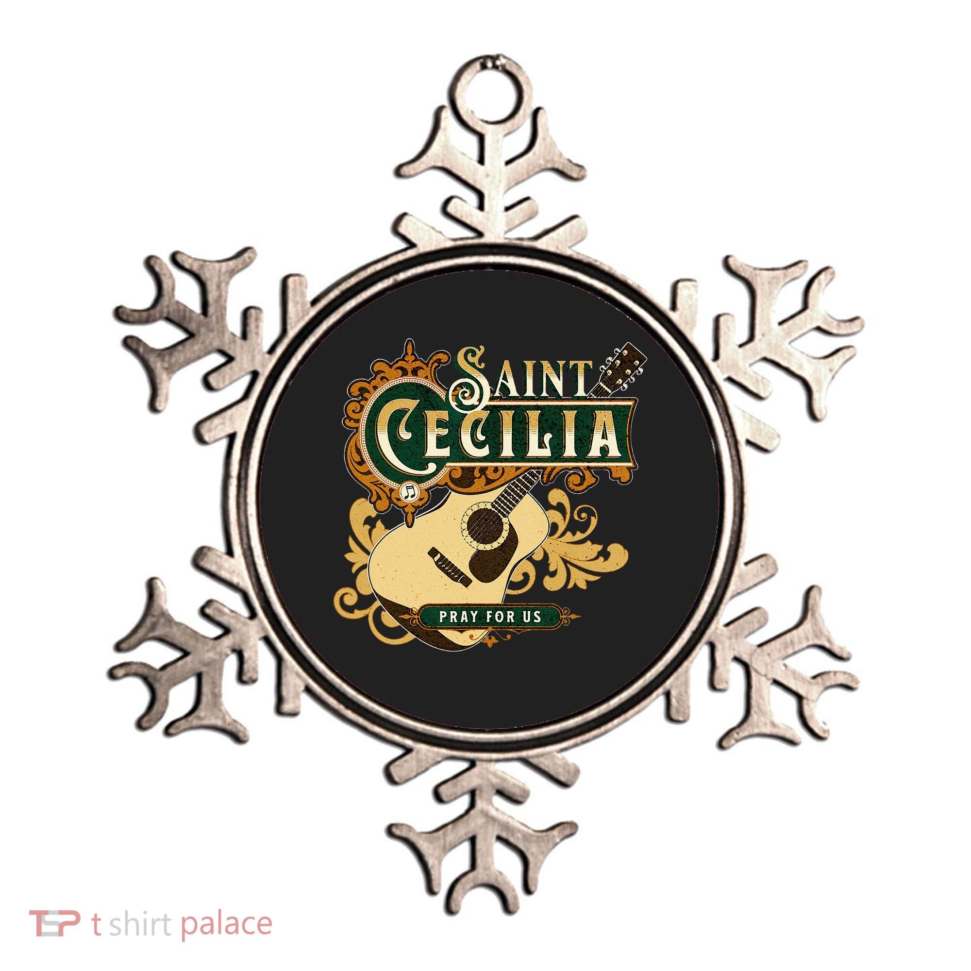 St Cecilia Of Rome Saint Of Music Catholic Guitar Ornament