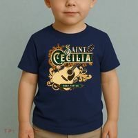 St Cecilia Of Rome Saint Of Music Catholic Guitar Toddler T-Shirt thumb 2