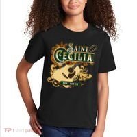St Cecilia Of Rome Saint Of Music Catholic Guitar Kids T-Shirt thumb 2