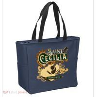 St Cecilia Of Rome Saint Of Music Catholic Guitar Tote Bag thumb 2
