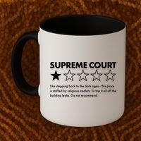 Supreme Court One Star Do Not Recommend Coffee Mug thumb 2
