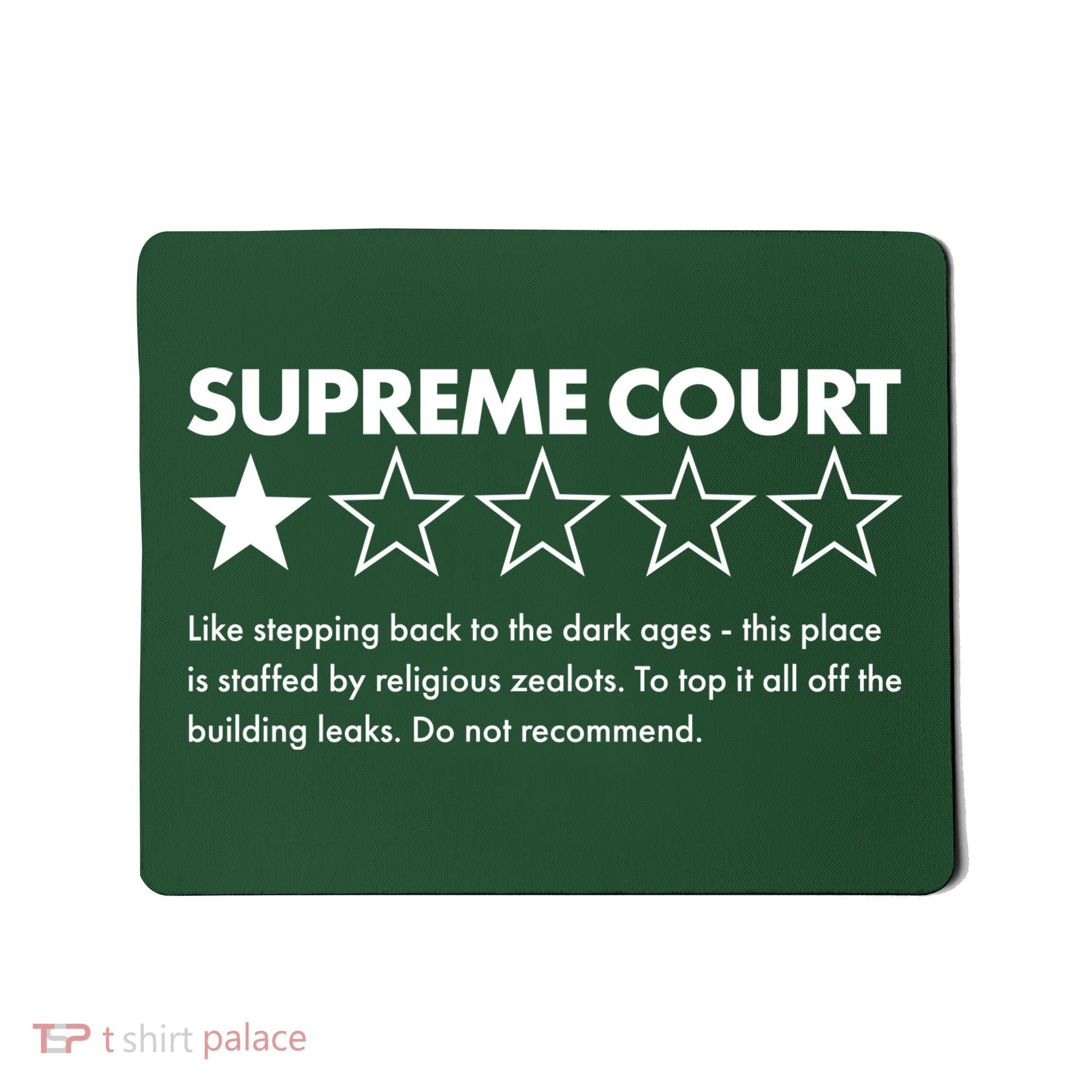 Supreme Court One Star Do Not Recommend Mousepad