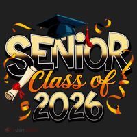 Senior Class Of 2026 Ladies Heavyweight Boxy Pullover Hoodie thumb 2
