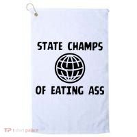 State Champ Of Eating Ass Golf Towel thumb 0