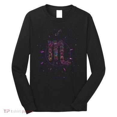 Scorpio Floral Zodiac Long Sleeve Shirt