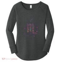 Scorpio Floral Zodiac Women's Perfect Tri Tunic Long Sleeve Shirt thumb 0