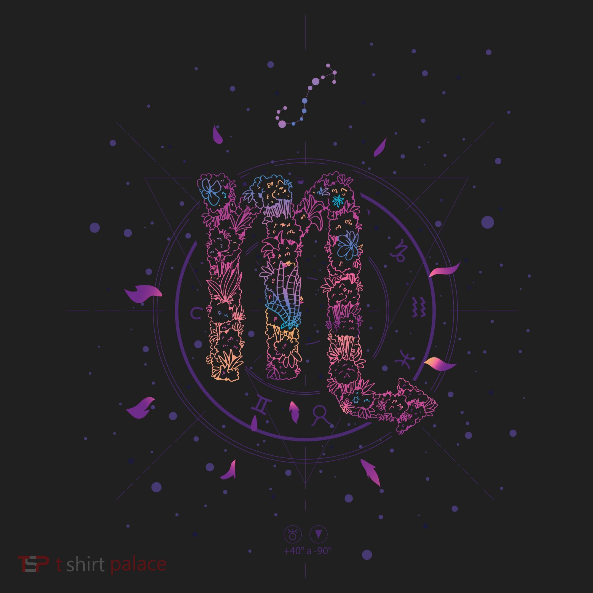 Scorpio Floral Zodiac Tumbler