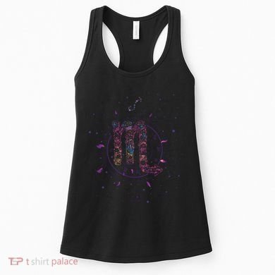 Scorpio Floral Zodiac Women's Tank Top