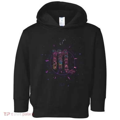 Scorpio Floral Zodiac Toddler Hoodie