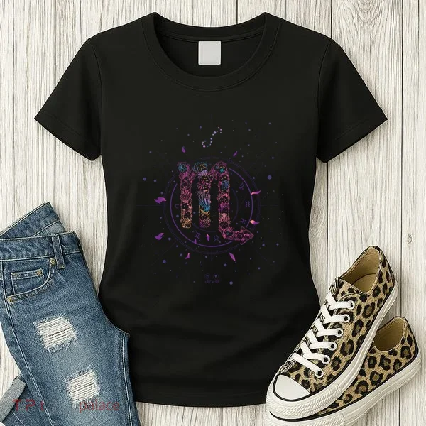 Scorpio Floral Zodiac Women's T-Shirt