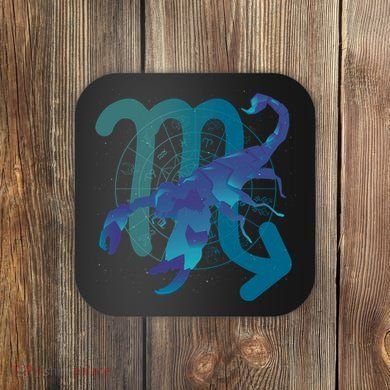 Scorpio Zodiac Symbol Coaster