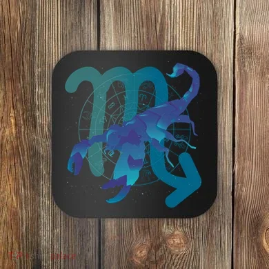 Scorpio Zodiac Symbol Coaster