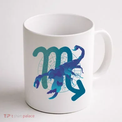 Scorpio Zodiac Symbol Coffee Mug back