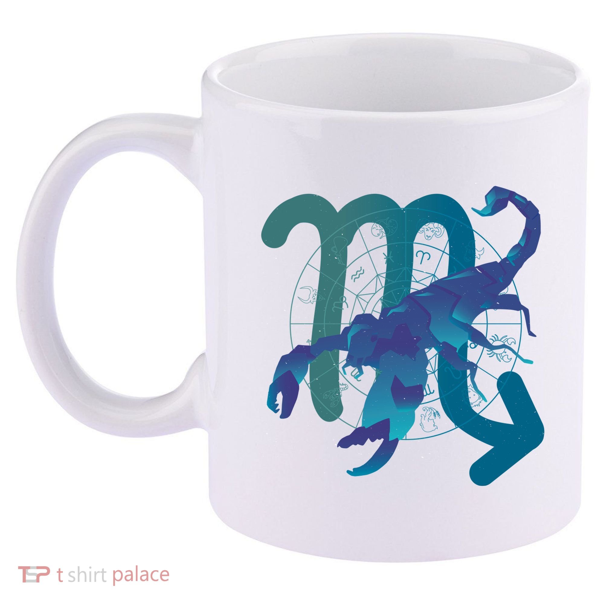 Scorpio Zodiac Symbol 11oz C Handle Ceramic Mug