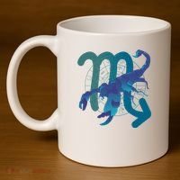 Scorpio Zodiac Symbol 11oz C Handle Ceramic Mug thumb 4