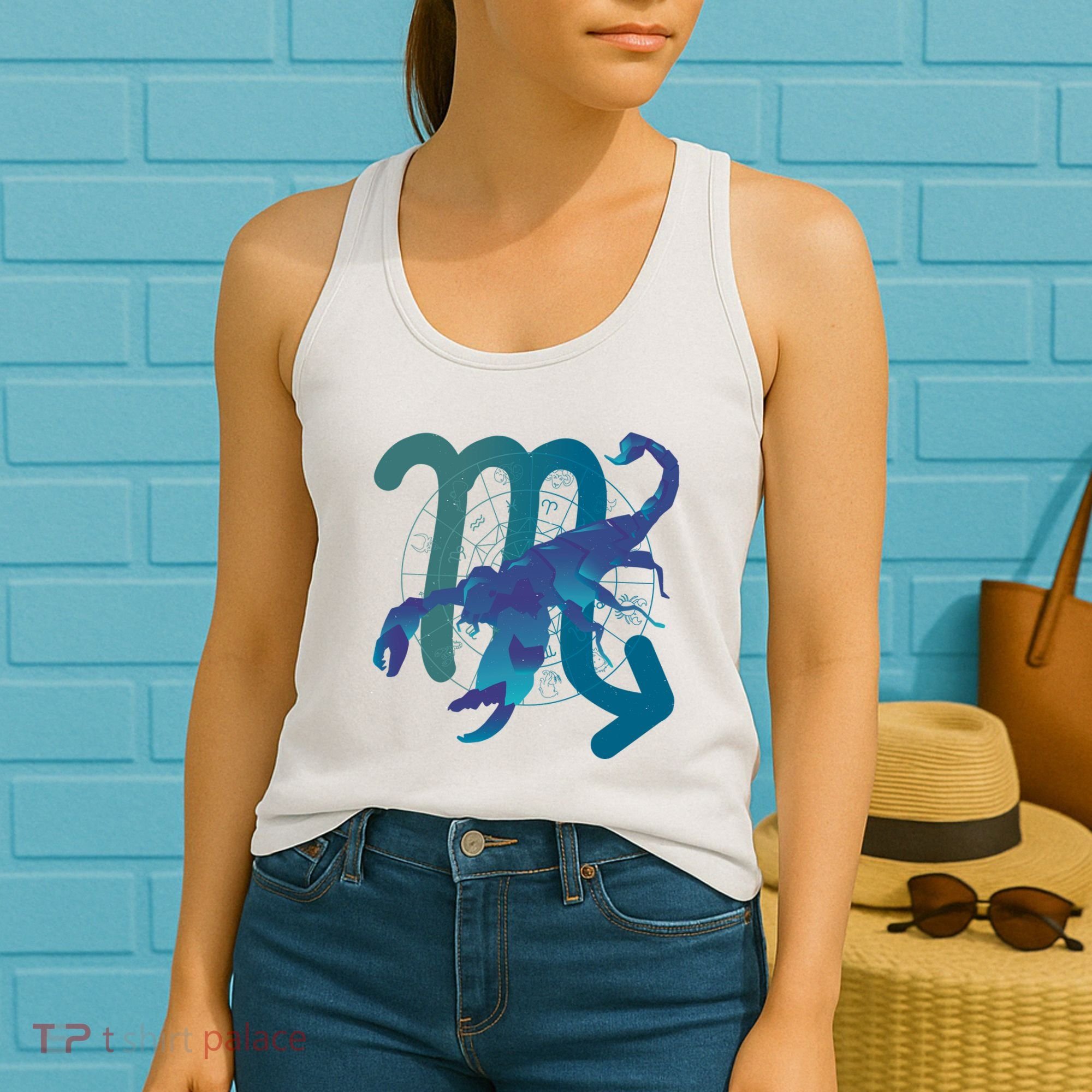 Scorpio Zodiac Symbol Women's Tank Top