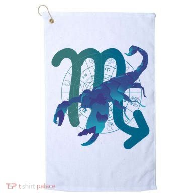 Scorpio Zodiac Symbol Golf Towel