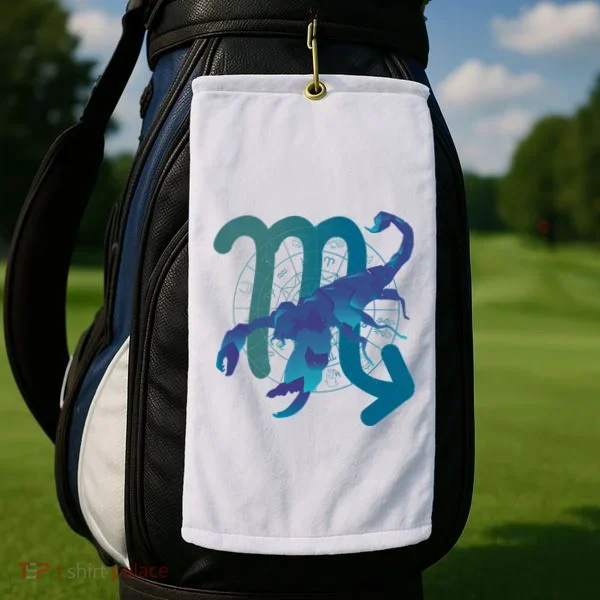 Scorpio Zodiac Symbol Golf Towel