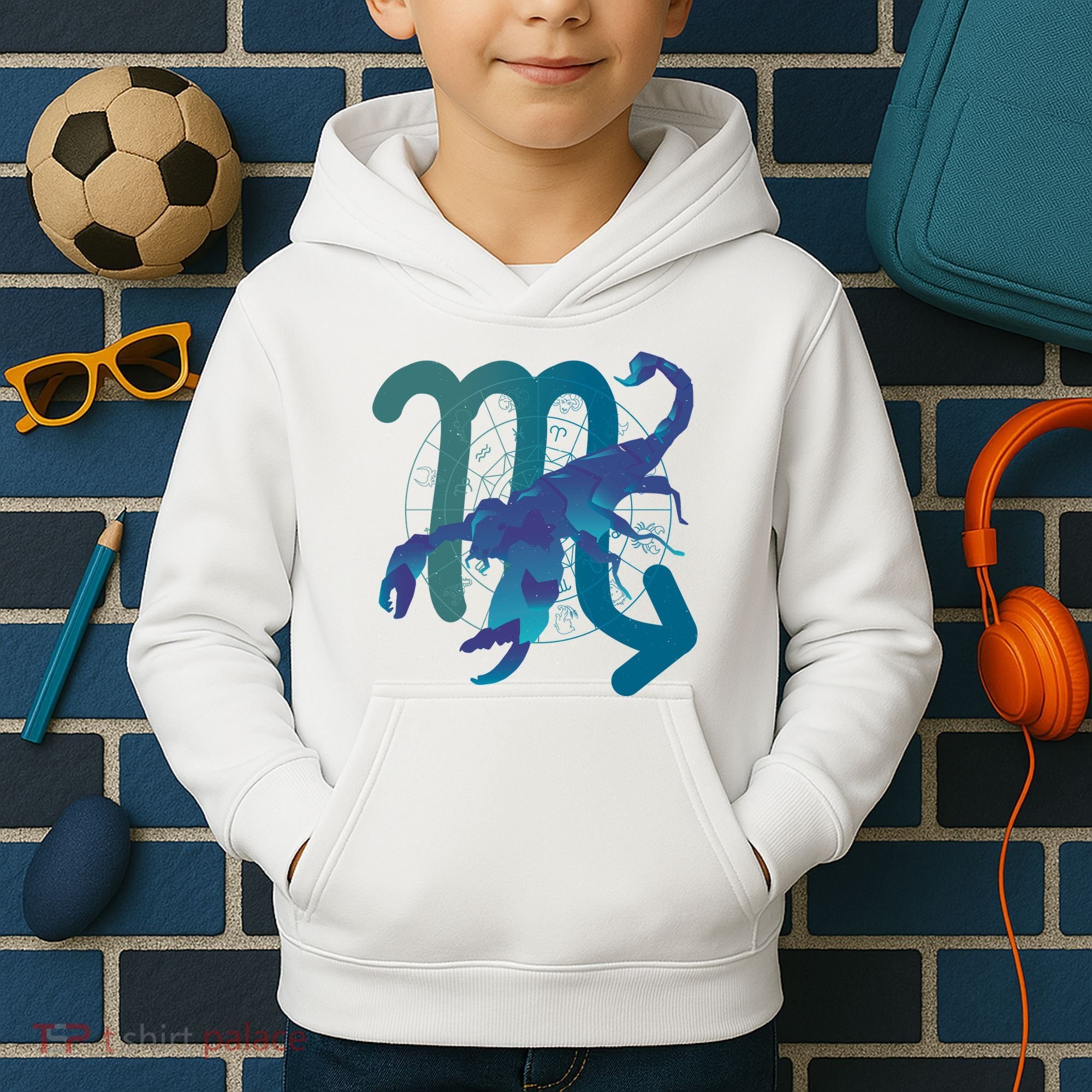 Scorpio Zodiac Symbol Kids Hoodie