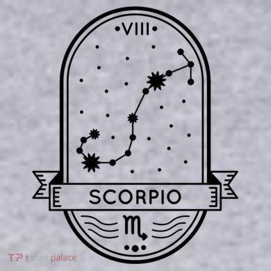 Scorpio Zodiac Symbol Design Women's Racerback Cropped Tank