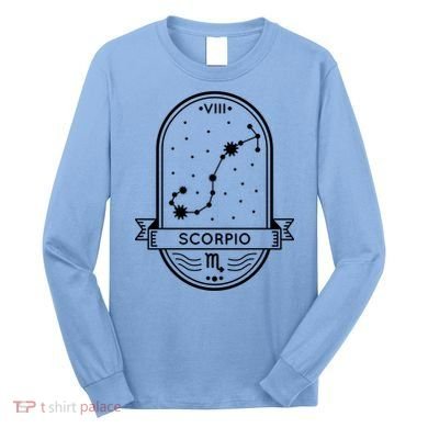 Scorpio Zodiac Symbol Design Long Sleeve Shirt