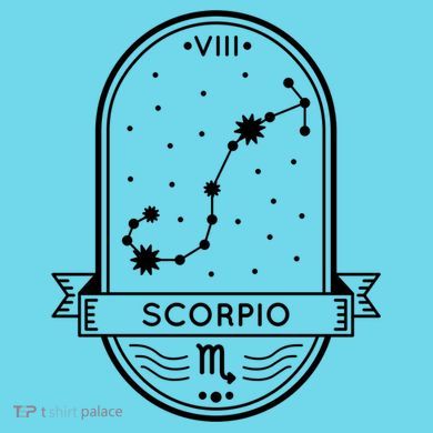 Scorpio Zodiac Symbol Design Button