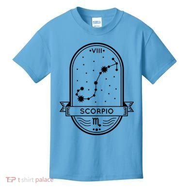 Scorpio Zodiac Symbol Design Kids T-Shirt