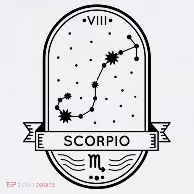 Scorpio Zodiac Symbol Design Comfort Colors Garment-Dyed Hooded Sweatshirt