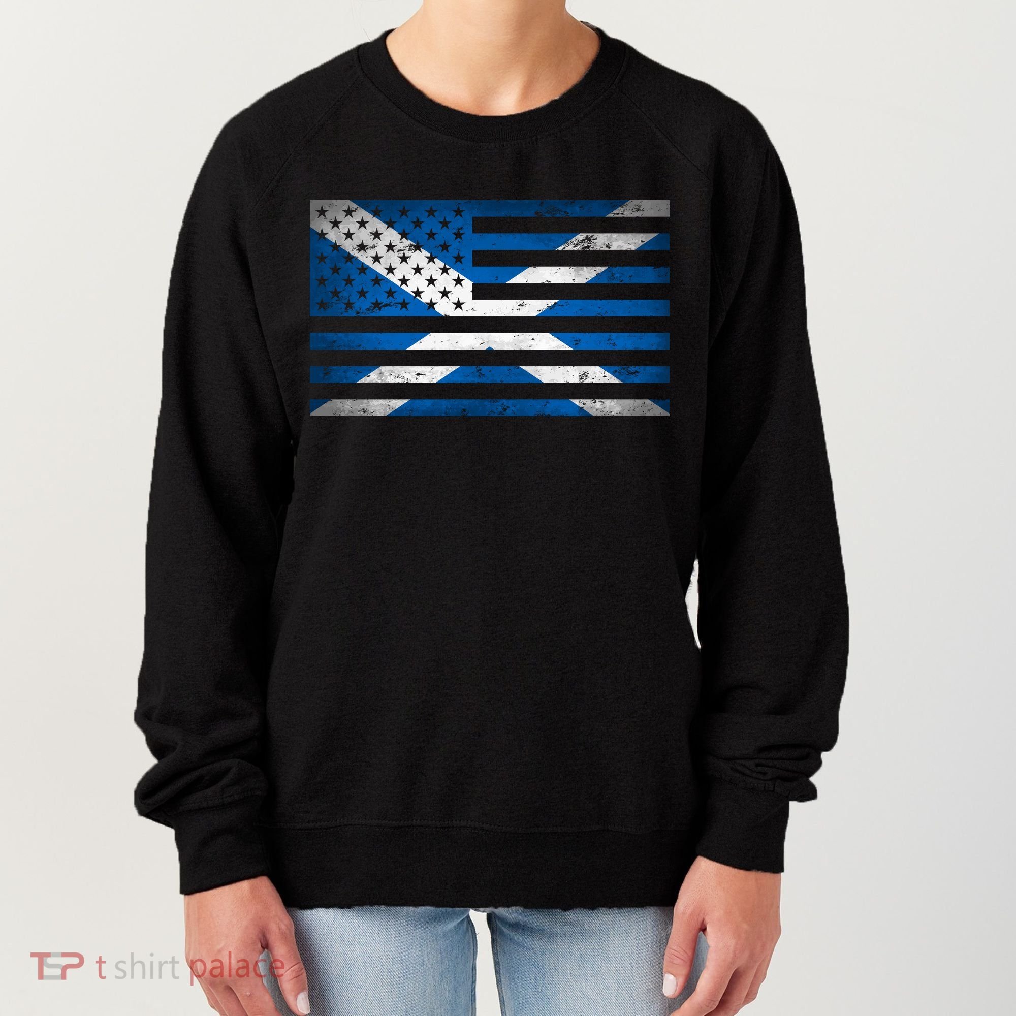 Scottish American Flag Women's Sweatshirt