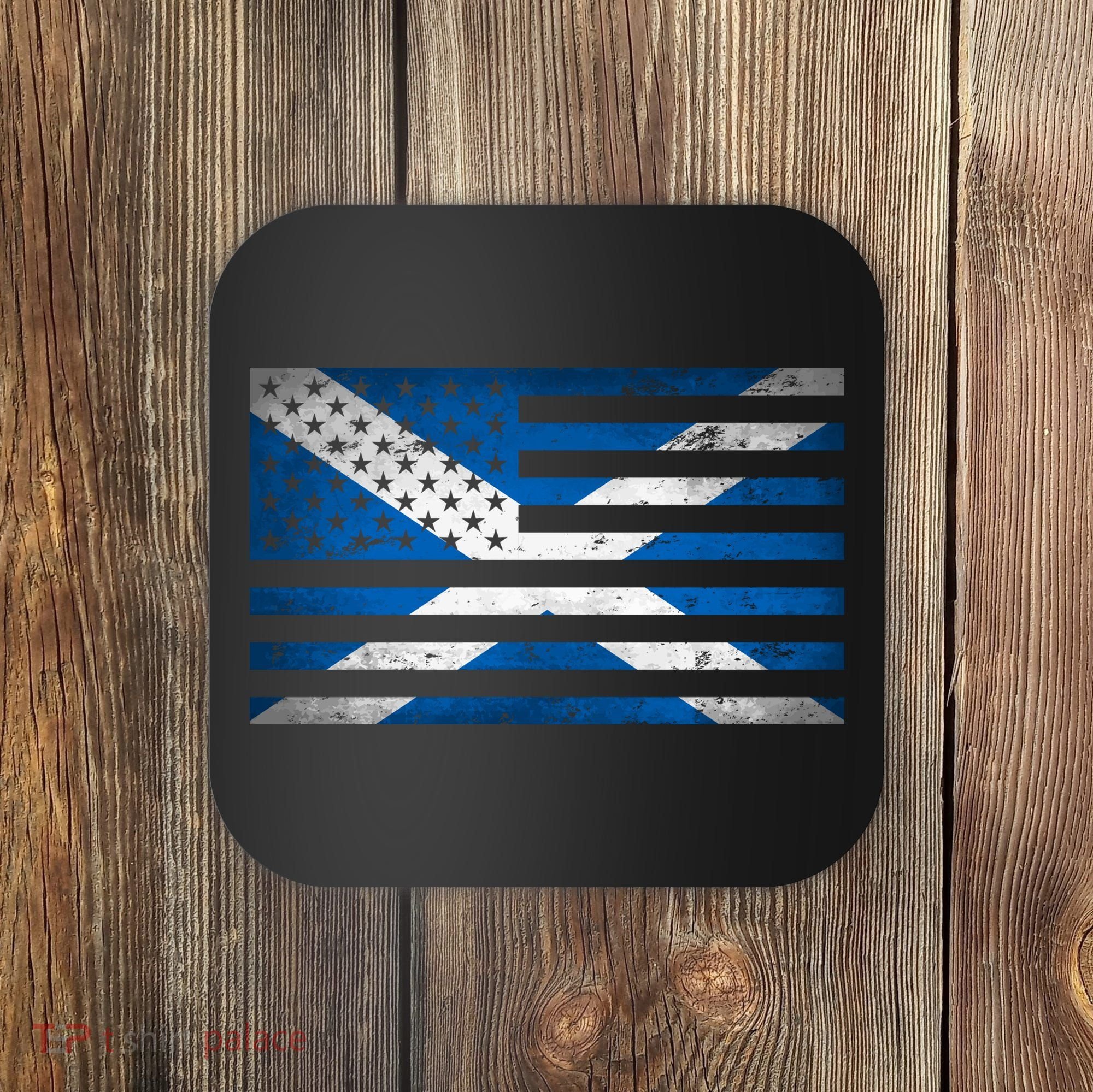 Scottish American Flag Coaster