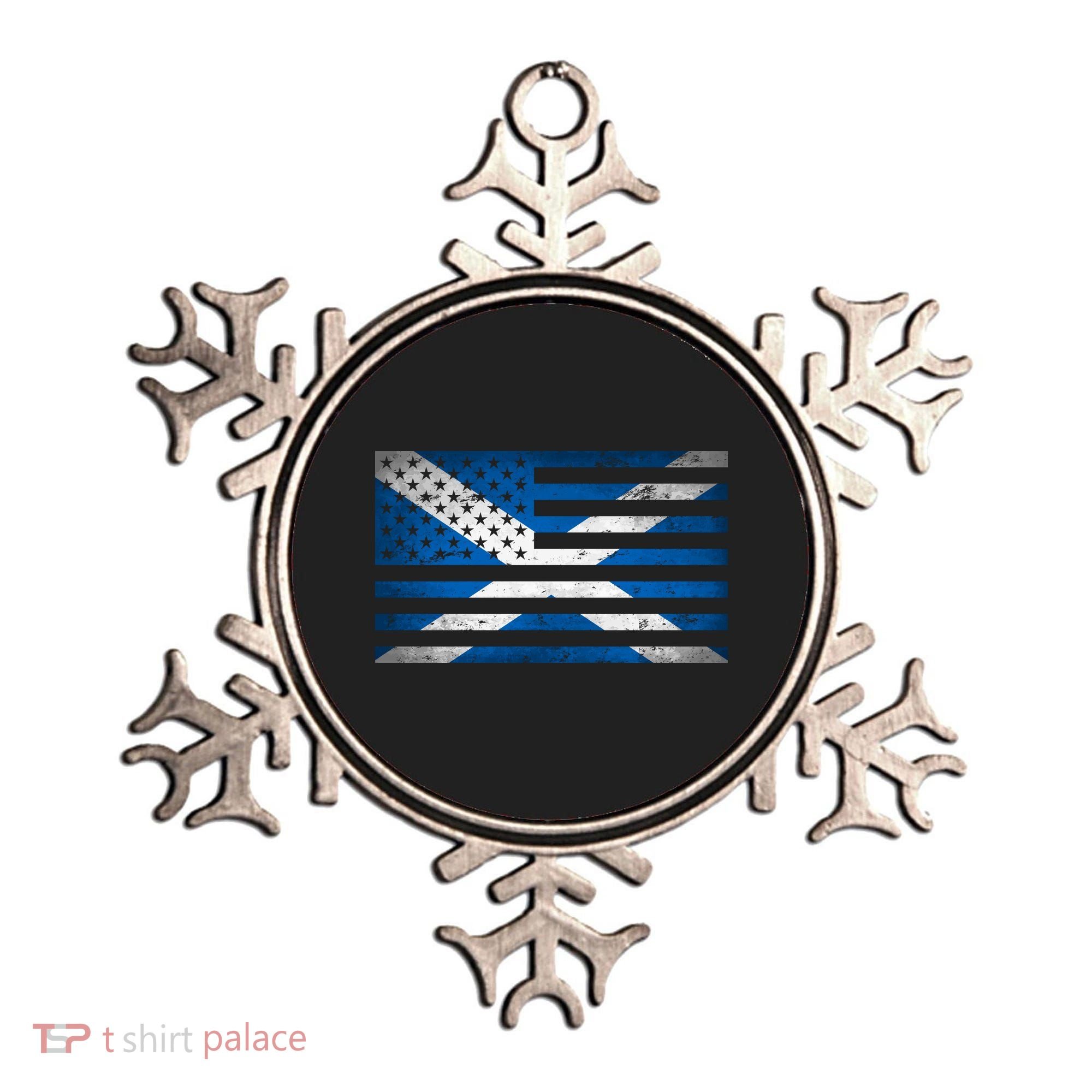 Scottish American Flag Ornament
