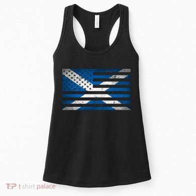 Scottish American Flag Women's Tank Top