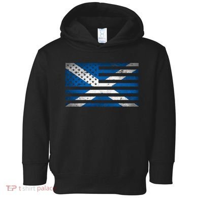Scottish American Flag Toddler Hoodie