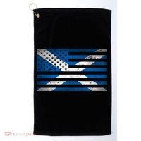 Scottish American Flag Golf Towel thumb 0