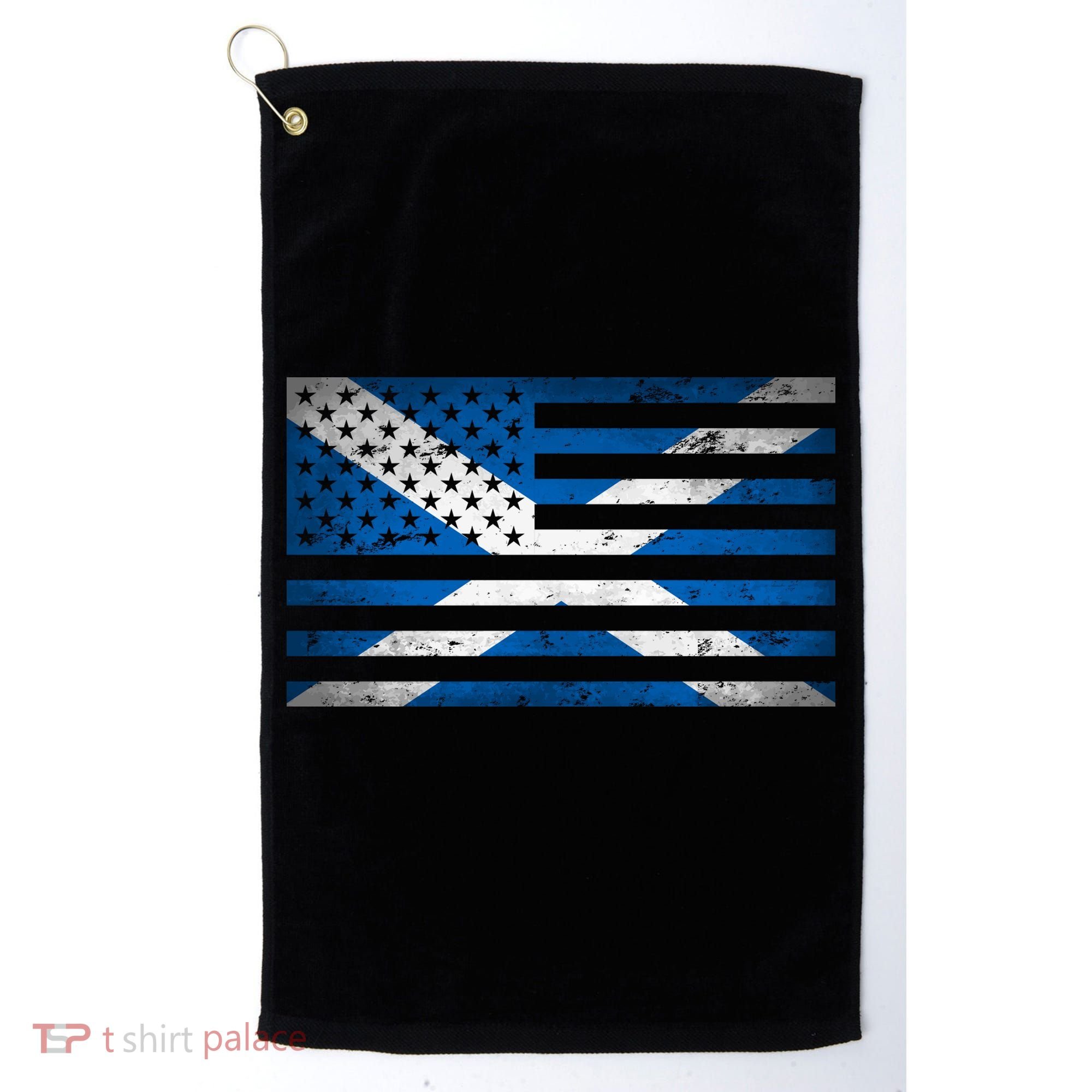 Scottish American Flag Golf Towel