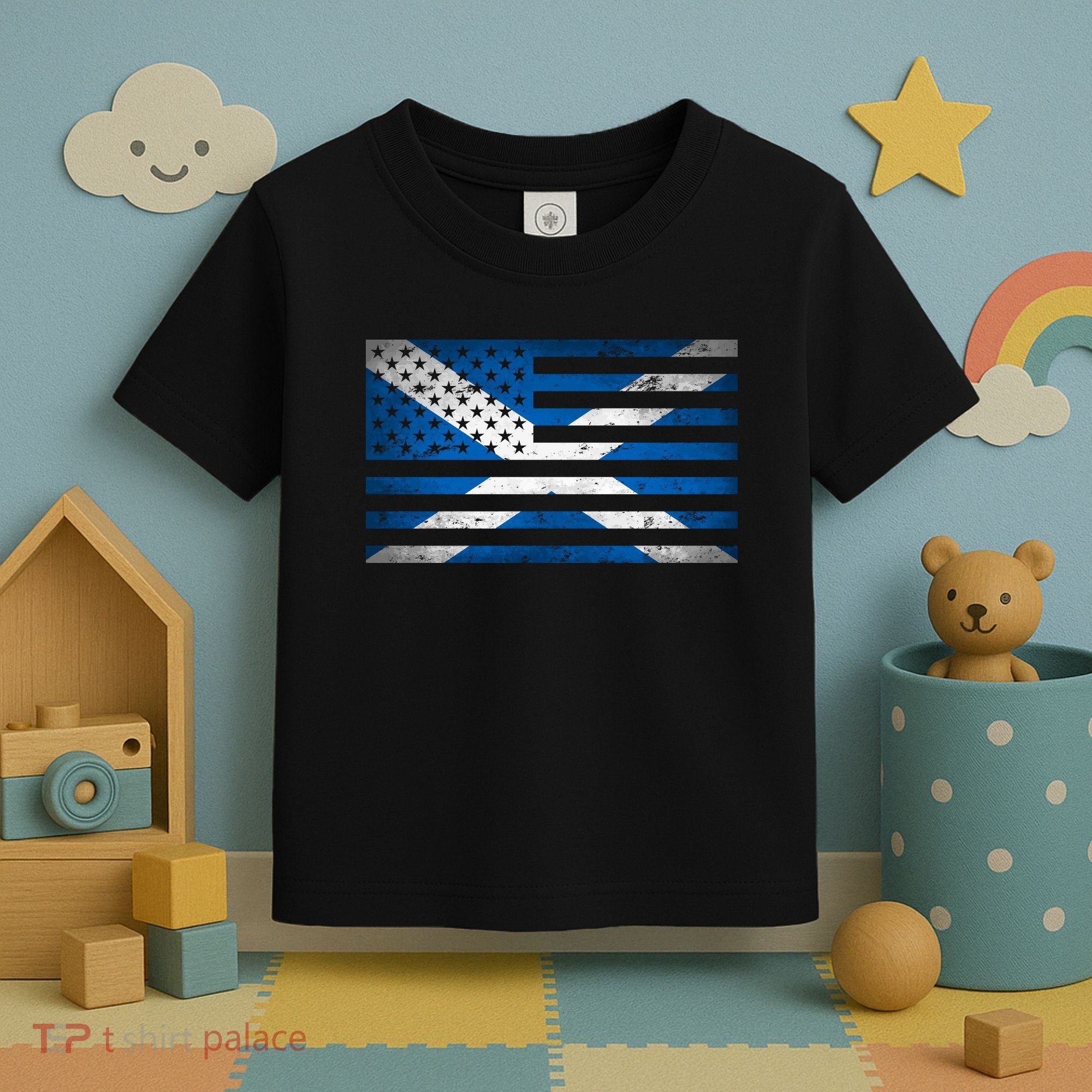 Scottish American Flag Toddler T-Shirt