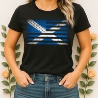 Scottish American Flag Women's T-Shirt thumb 2