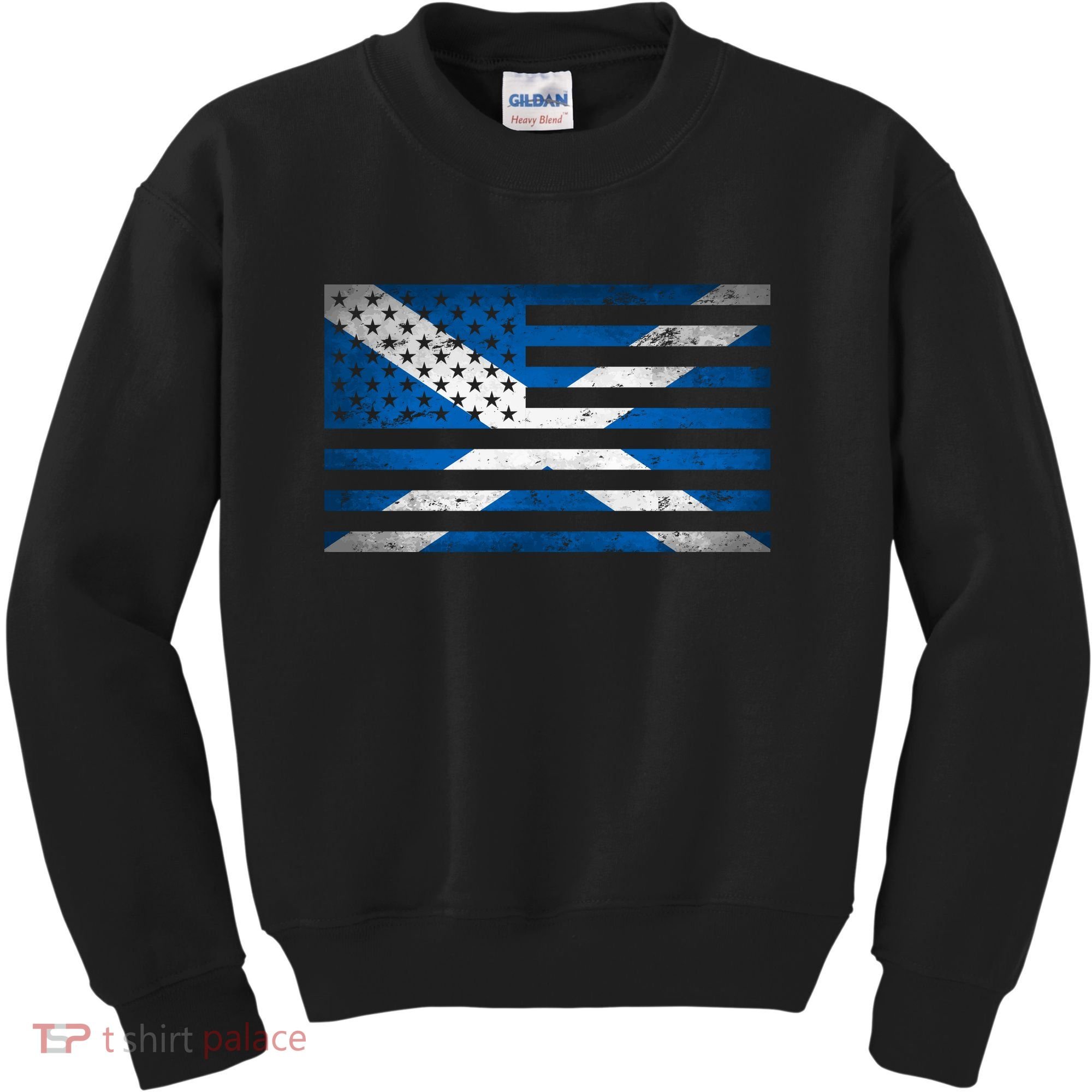 Scottish American Flag Kids Sweatshirt