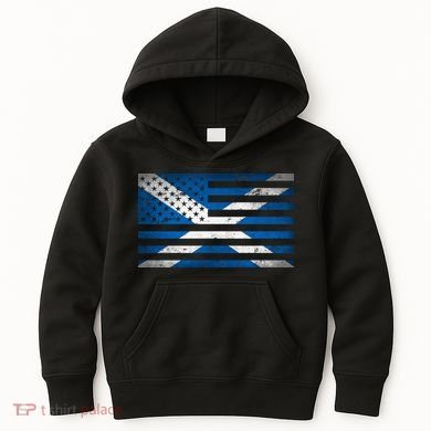 Scottish American Flag Kids Hoodie