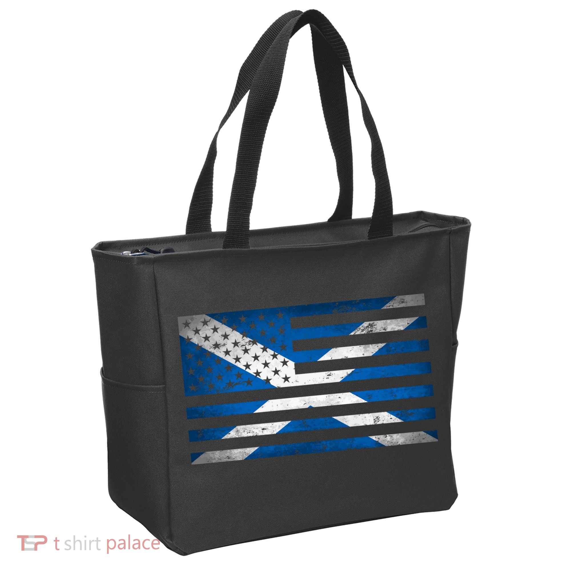 Scottish American Flag Tote Bag