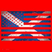 Scottish American Flag Santa Hat thumb 1